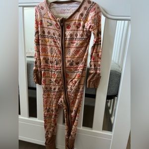 Little Sleepies zippy fall/thanksgiving 6-12 EUC